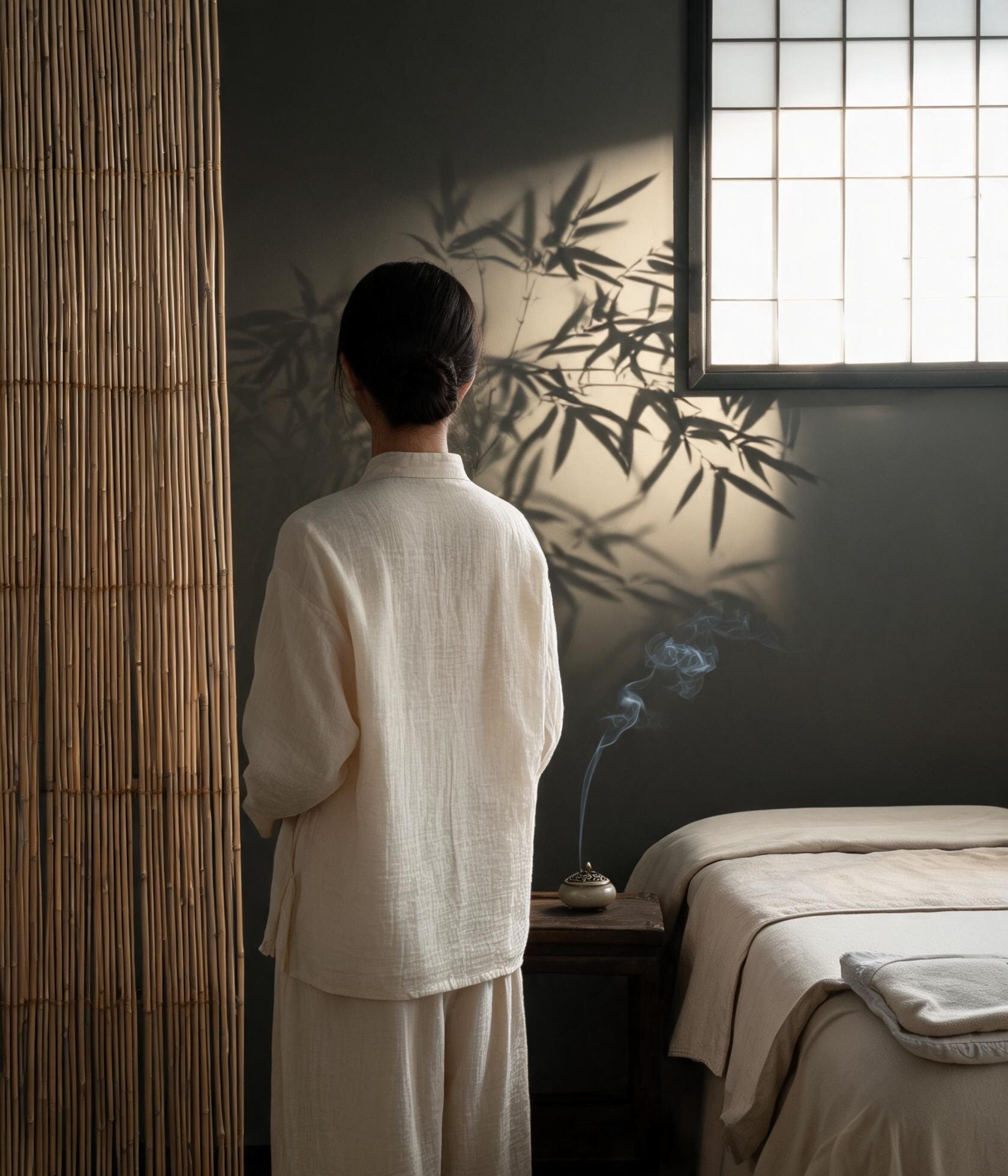 杭州抓龙筋体验馆 理疗师云舒 素色制服